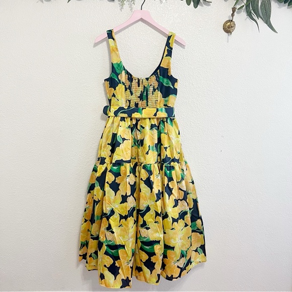 NWT Hutch Alice Belted Floral-Print Midi Dress - Picture 8 of 11